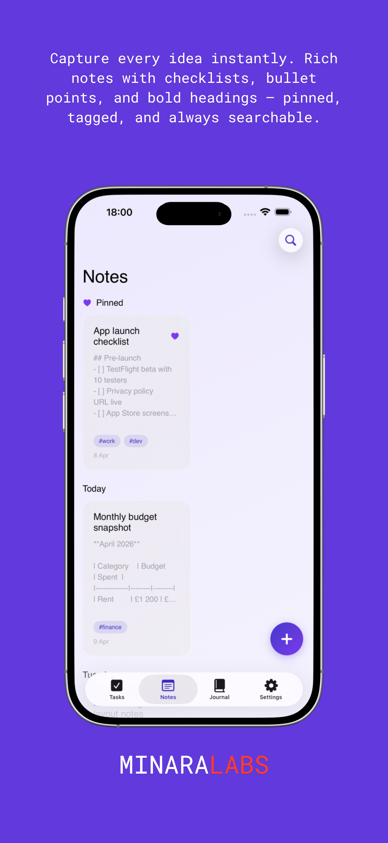 Notes — Light Mode